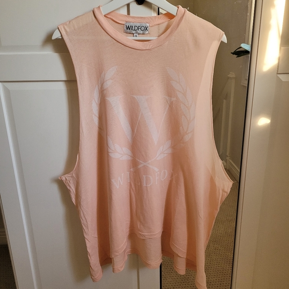 Wildfox oversized peach crest tank top - Picture 3 of 9